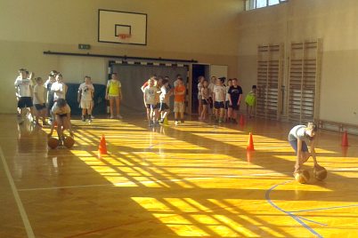 trening koszykówki